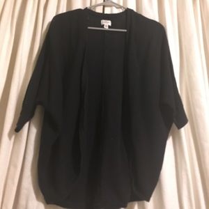 Black AE Cocoon Cardigan (3/4 sleeve).